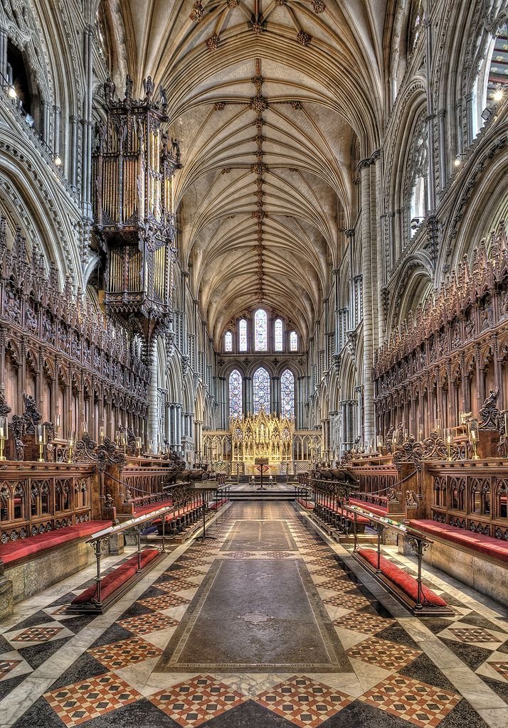 Cathedral Battle Final: Durham vs ElyEly Cathedral:Could not be built today because there are no trees big enough!The stone was paid for with eels!Contains a Stained Glass Museum!Has a labyrinth on the floor as you enter!Partially built on a swamp!