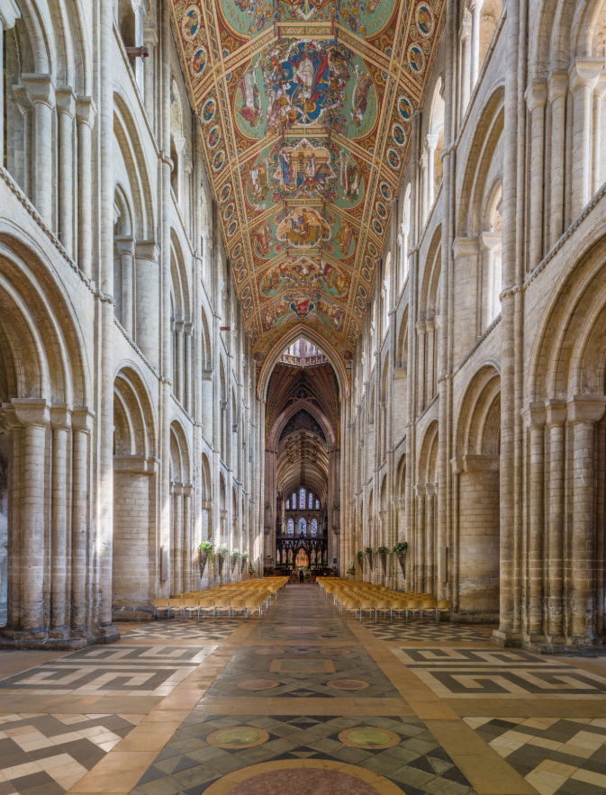 Cathedral Battle Final: Durham vs ElyEly Cathedral:Could not be built today because there are no trees big enough!The stone was paid for with eels!Contains a Stained Glass Museum!Has a labyrinth on the floor as you enter!Partially built on a swamp!