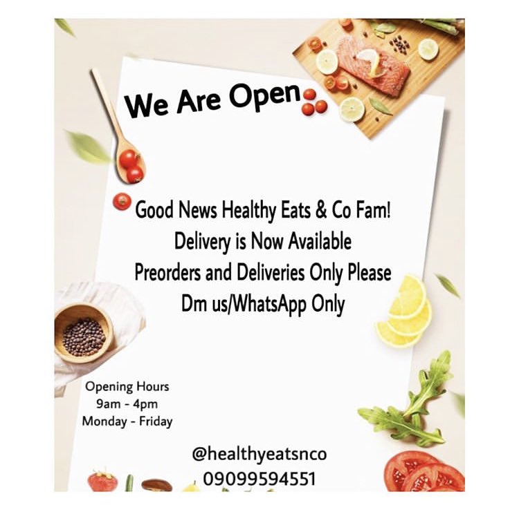 Teebabsy's tweet photo. 13. Cilantro Abuja 

14. @DrumstixNigeria 

15. @maubbys 

16. @healthyeatsnco 

#AbujaTwitterCommunity #Lockdown #StayHomeStaySafe https://t.co/vY1ZptCKCg