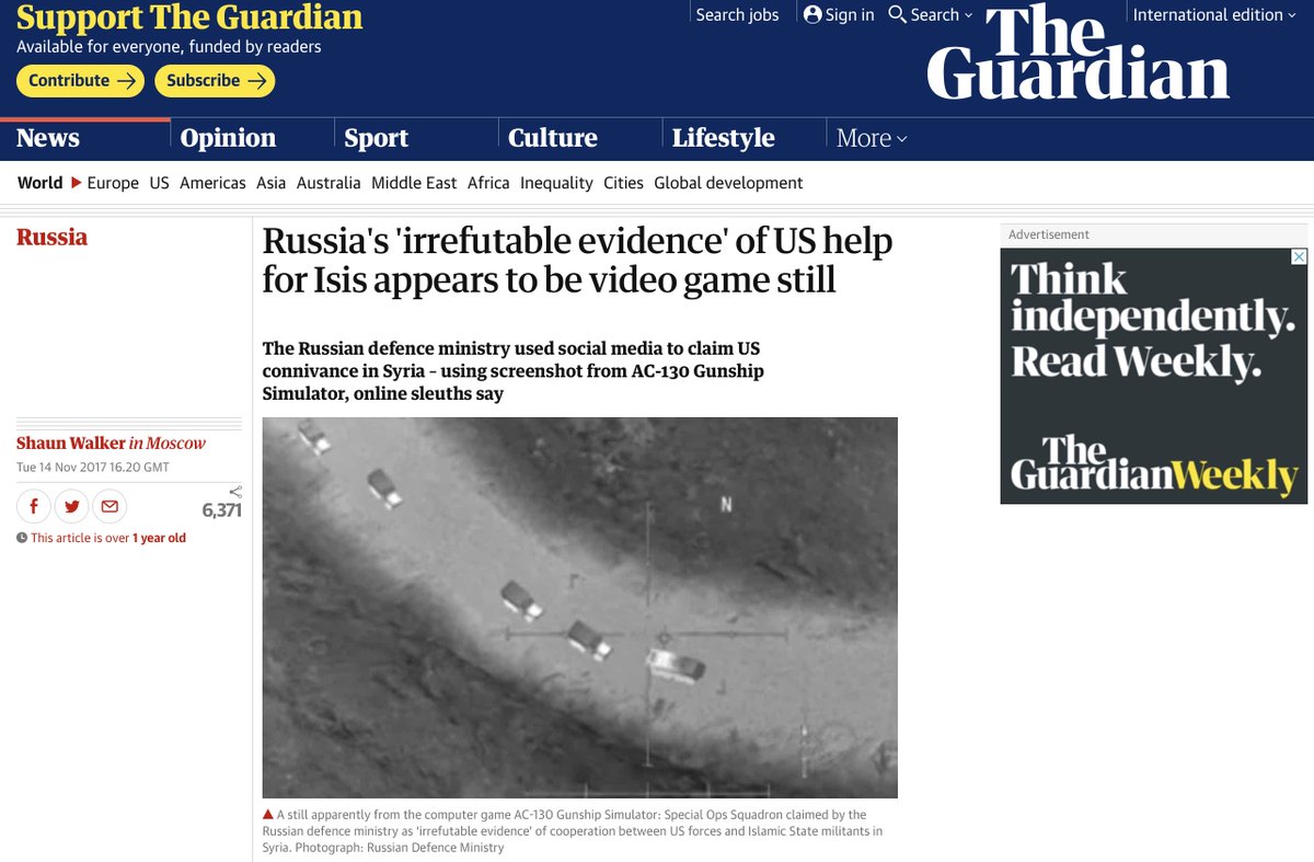 This was, of course, absolutely humiliating for the  @mod_russia, and the press had a field day with the story, completely changing the narrative the Russian Ministry of Defence had hoped to push. #InternationalFactCheckingDay