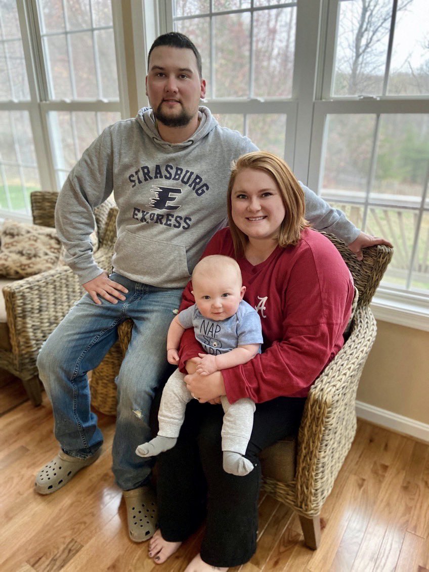 StrasburgFCCLA's tweet photo. Love that cute baby grin! Thanks Alyssa Owens, ⁦@StrasburgHS⁩ paraprofessional, for sending this adorable #FamilyPortrait. https://t.co/emLu6BA2KC