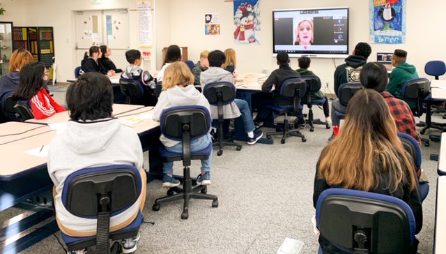 CAlifirenka's tweet photo. Virtual author appearance w/ #YokosukaMiddleSchool in #japan !! TY 4 having me!! 💜 #iwillalwayswriteback #iwillalwayswritebackmovie #makeitamovie #IWAWB #mutsa #usa #Zimbabwe  #Korea #Ukraine  #Iran #canada #NYTimesbestseller #internationalbestseller #netflix #disney https://t.co/UhtMEd2dIe