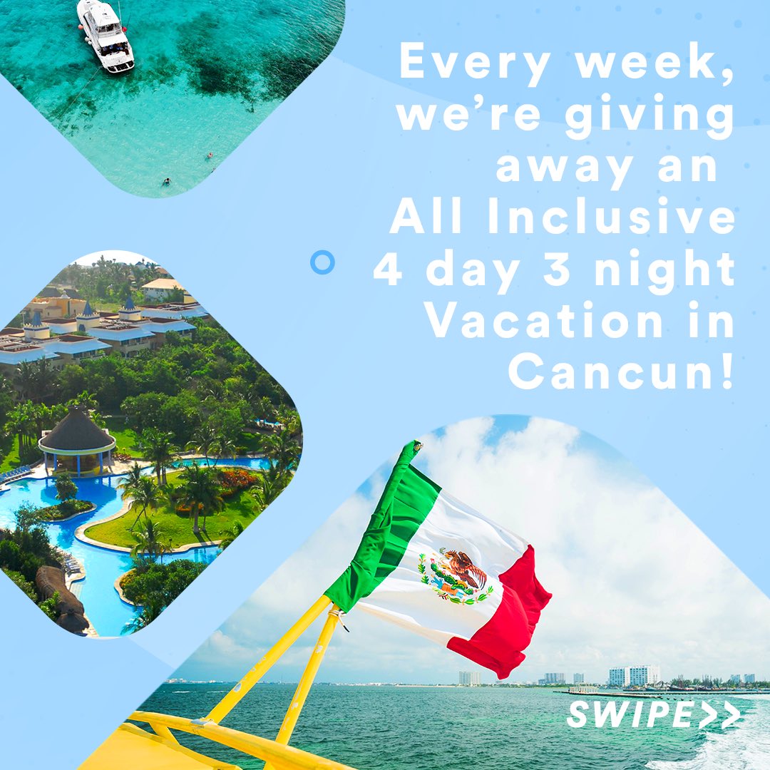 ibuumerang's tweet image. Ride and Win - 4 Trips to Cancun in April! ☀🌴🏄‍♂

Win an All Inclusive 4 day 3 night Vacation in Cancun!🚀

How do you win?Just ride in a Vibe!!🚙

After I ride what happens? Every ride gets you an entry into the drawing.💯
...
Check out our IG/FB for more details! 🔥🔥🔥