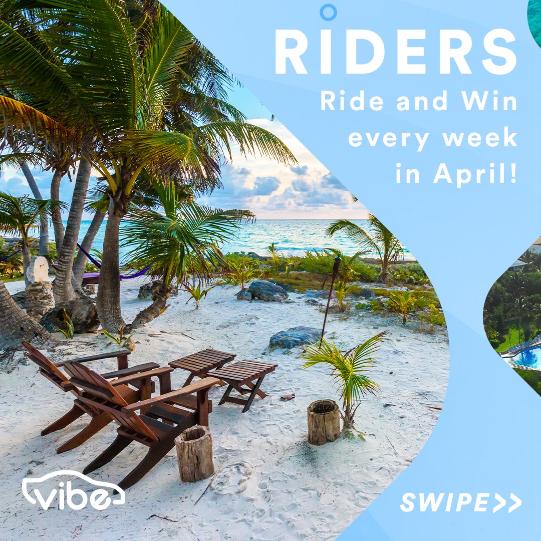 ibuumerang's tweet image. Ride and Win - 4 Trips to Cancun in April! ☀🌴🏄‍♂

Win an All Inclusive 4 day 3 night Vacation in Cancun!🚀

How do you win?Just ride in a Vibe!!🚙

After I ride what happens? Every ride gets you an entry into the drawing.💯
...
Check out our IG/FB for more details! 🔥🔥🔥