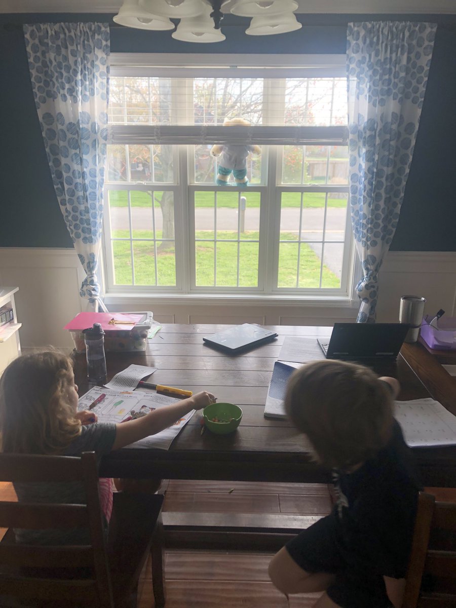 CoachTimmer's tweet photo. Everyone woke up in great moods this morning and after our morning walk with Kevin we were ready to go!  One more wake up until Spring break. @BriarwoodES #homeschooling #TeamKentucky https://t.co/L1EvTDIgWD