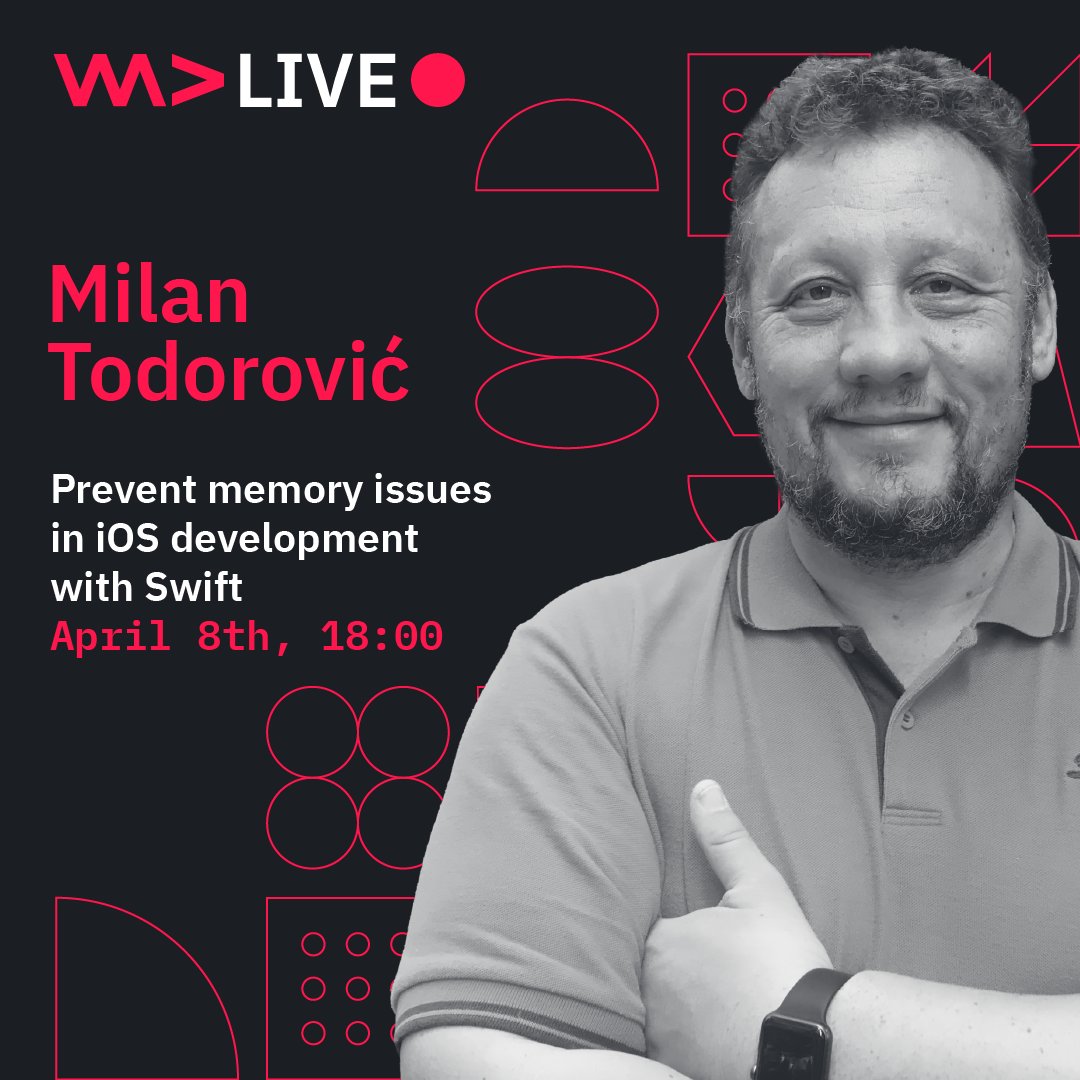 WeAreDevs's tweet photo. Introducing WeAreDevelopers Live – our brand new way of delivering high quality live talks to you. 🎥

Starting next week, Milan Todorović will explain how Swift creates objects, what happens in memory during the program execution &amp; how ARC works.

👉 https://t.co/K2tiqtz2jc https://t.co/r773TQvYtA