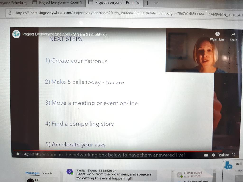 4. Ask, because people do care and they do want to help.And here are suggested next steps.Excellent session by  @summitfundraise. #ProjectEveryone