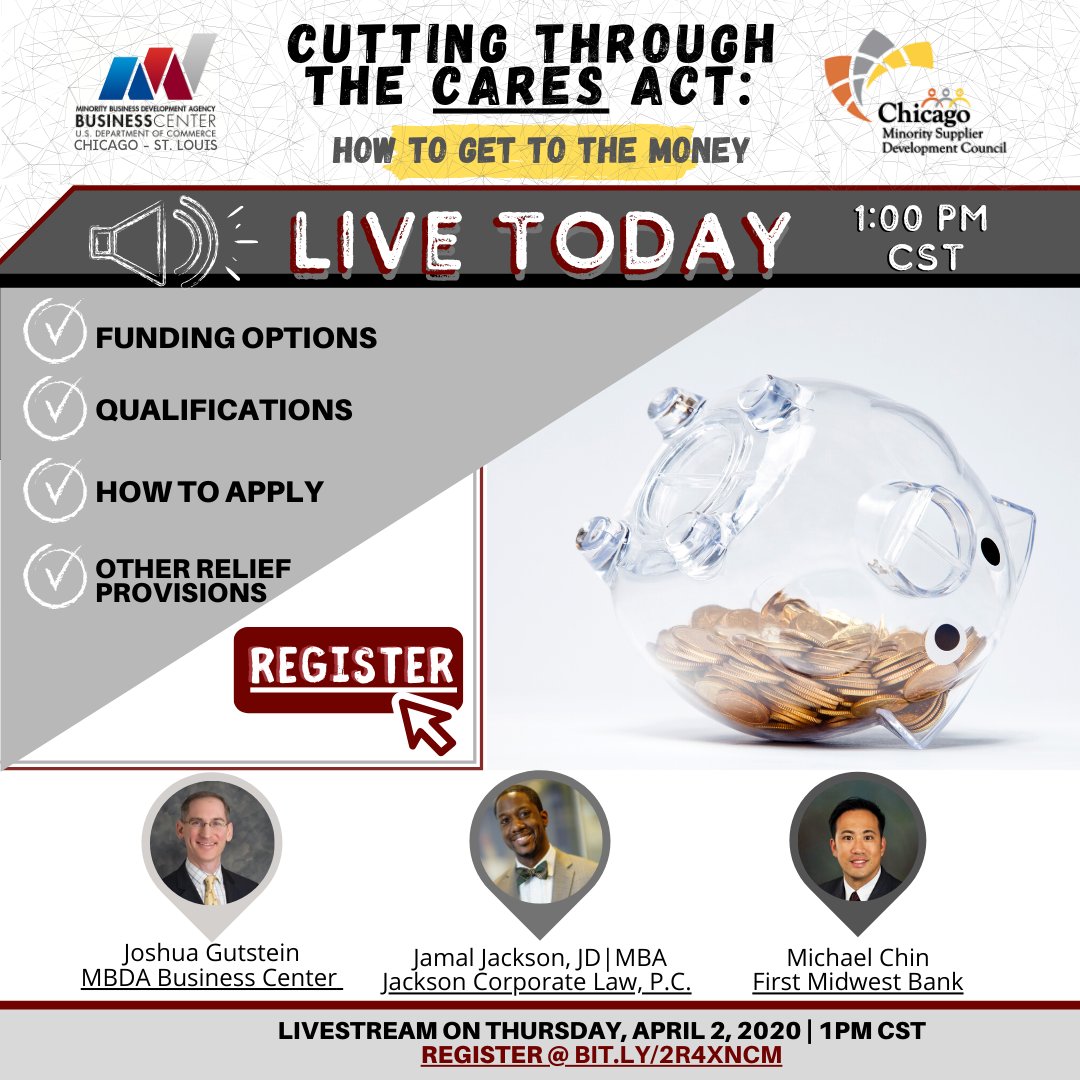 JacksonCorpLaw's tweet photo. HAPPENING TODAY: Learn about the different financial relief options available to help business owners withstand the economic impact of #Covid19. https://t.co/IqJTu9VztN   #JacksonCorporateLaw https://t.co/3WecjeR0pP