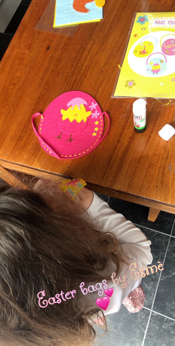#ympshomelearning Easter bags by Esmè.