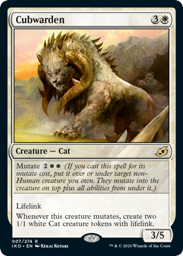 DeejayKnight's tweet photo. Who wants an #MTGIkoria Preview Card?!
Thanks to @wizards_magic, I get to show reveal the Cubwarden!
Mutate looks like my kind of mechanic. π What do you think?
#SponsoredByWizards https://t.co/2yaT1nawlR