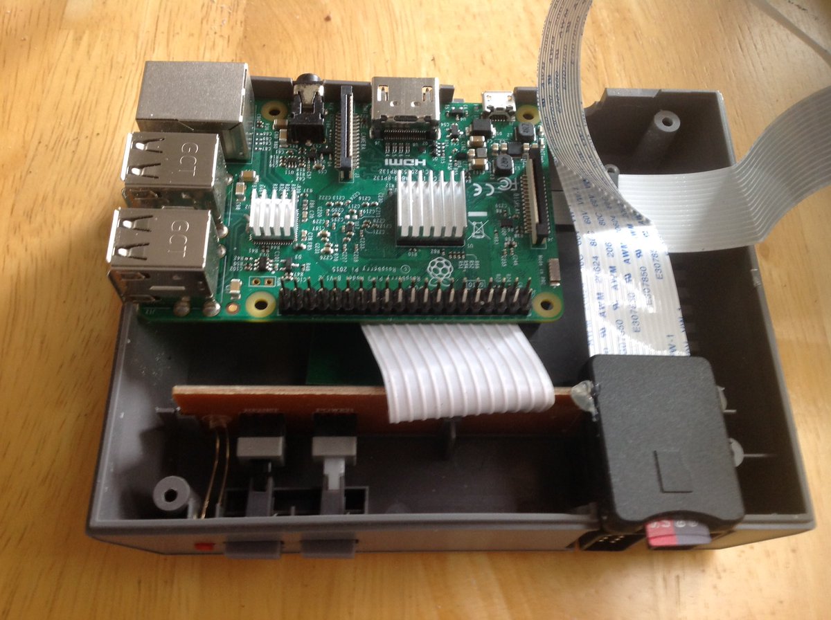 Today I actually got round to fitting my Raspberry Pi into the case of a cheap games console, I bought in a charity shop for a pound 🙂.
Yes I know you can buy them ready to go, but I wanted one with a front loading SD card. I still have the buttons and led to connect.