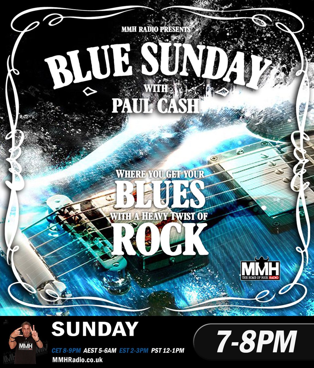 MMH_Radio's tweet photo. BLUE SUNDAY with Paul Cash - Every Sunday 7-8pm on @MMH_Radio 
#2of2
@dead_posey #NickNolan #JamesLeg @7Horse_  &amp; this weeks 'LM2X' comes from #OneRustyBand

Stay Safe &amp; Well Folks x https://t.co/gut1bEtJhy