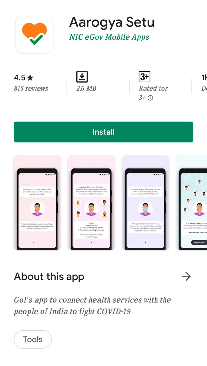 PIB_India's tweet photo. Government launches a mobile app called ‘AarogyaSetu’ to bring the people of India together in a resolute fight against #COVID19

The app will enable people to self-assess their risk for catching #Coronavirus infection

#IndiaFightsCorona 

▶️ https://t.co/HsKffOoLbd https://t.co/ihqDyPDH1w