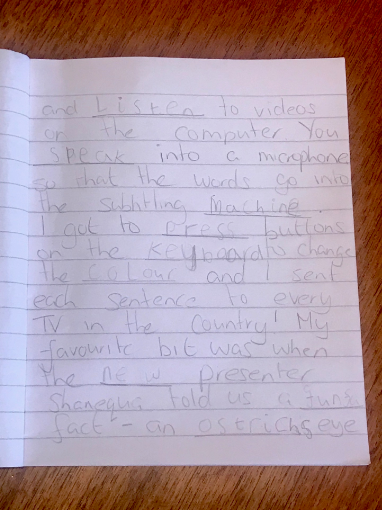 Carolside_PS's tweet photo. We love hearing about your fun adventures when you are learning at home! Subtitling for Newsround sounds like a very exciting experience. Remember to keep tagging us @Carolside_PS and using the hashtag #CPSHomeLearning https://t.co/d63jbxapKQ