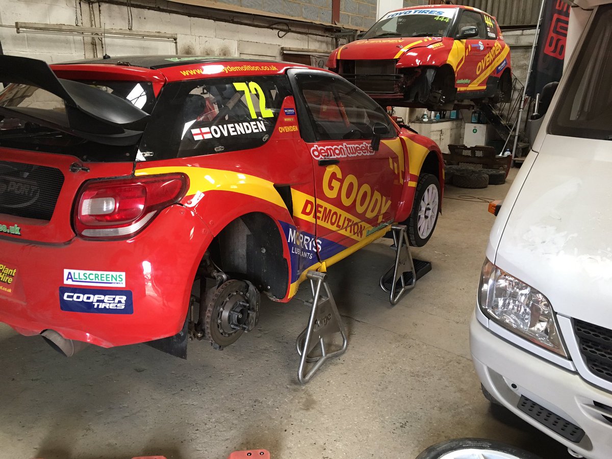 tjovy's tweet photo. Fortunately our church is still open. Always plenty to do on a race car! @Morrisoil https://t.co/y3VbMJlLJW