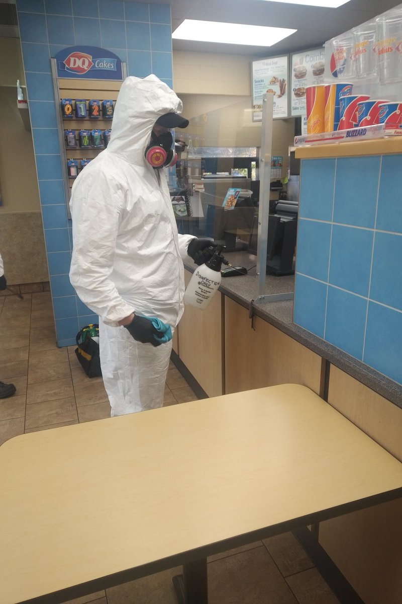 DarrenKints's tweet image. With staff and customer well being always our top priority #DQExeter have installed a safety shield for takeout and added complete stored  sanitation as part of our regular routines #doourpart thank you #ABELLsanitizing