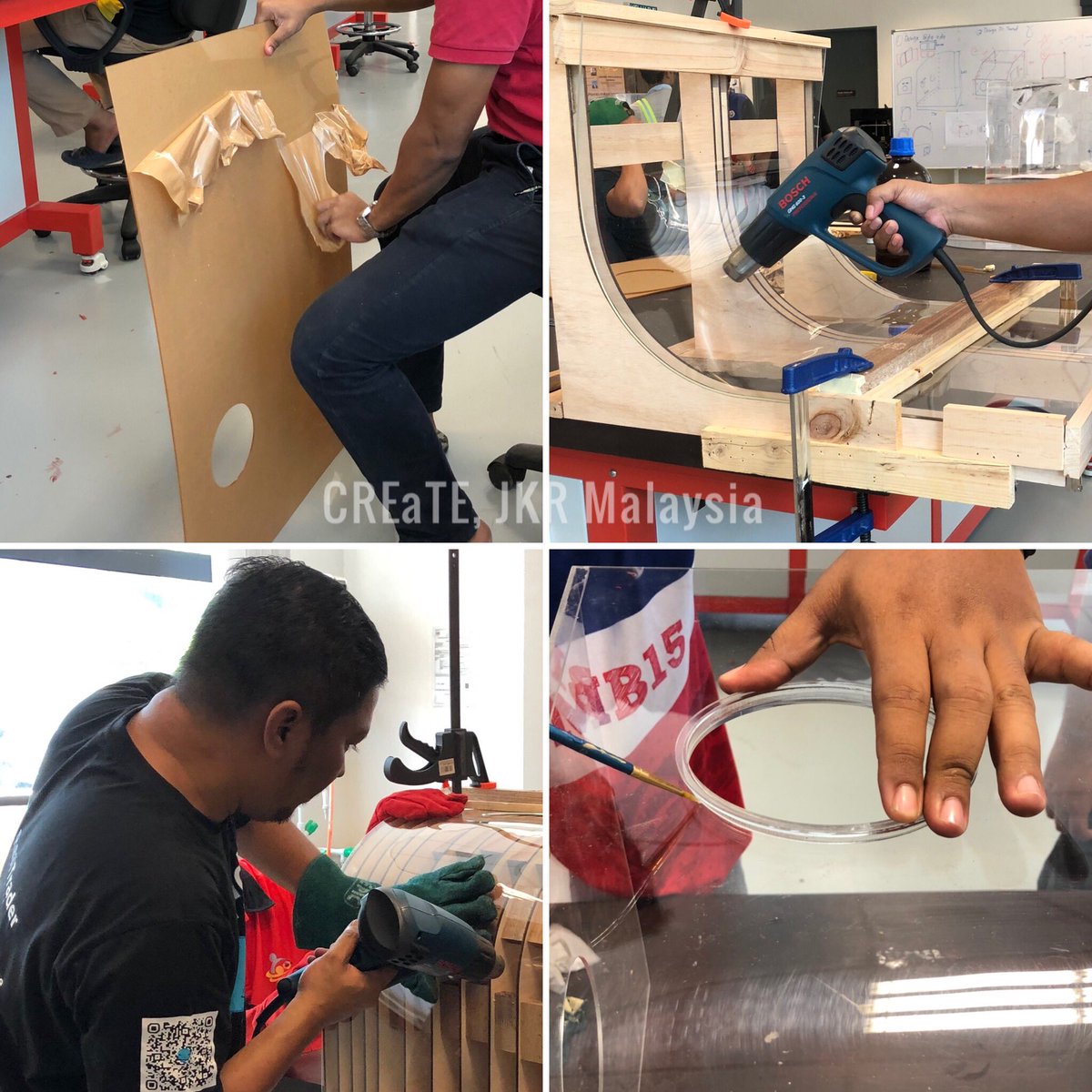 MohammadMaziah's tweet photo. @CREaTEJKR Intubation Box. Gathered ideas. Asked doctors. Assembled manpower and materials. 1. Prepared moulds 2. Few prototypes 3. Production 4. Testing. Hospital Melaka first recipient. May Allah help us. #stilltesting 
@MOWorks @JKRMalaysia @KKMPutrajaya https://t.co/vjQ8NCJEjS