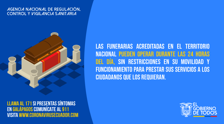 Arcsa_Ec's tweet photo. Información importante sobre el funcionamiento de funerarias a nivel nacional. #JuntosEcuador

Más información ► https://t.co/16hbckO0ce https://t.co/dxdzlOKa6t