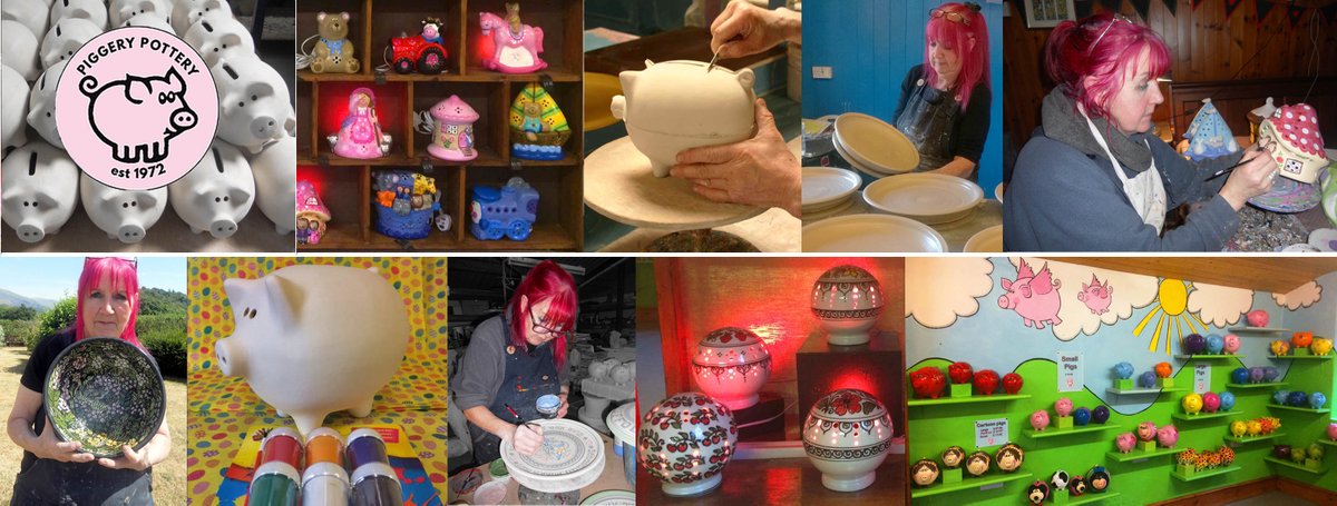 PiggeryPottery's tweet photo. @northwaleslive
 We make and sell 'paint your own' kits for kids and handmade personalised pottery online #ThereWithYouHour  #NorthWales #ThereWithYou https://t.co/eZoYnAsfa3