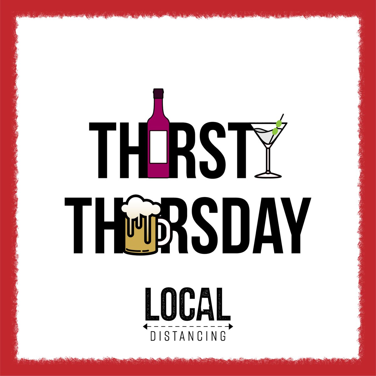 Raise your glass, Bham! Thirsty Thursday is here! Grab a drink at one of the many bars &amp; restaurants serving curbside and tag us (and go straight home). Let’s party like it’s 2019! #thirstythursday  #supportlocal #washyourhands #6ftplease #donttouchyourface
