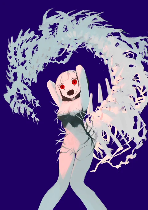 めっちゃ設定考えてたのに全く伸びなくて途中で辞めたシリーズ絵をみて 