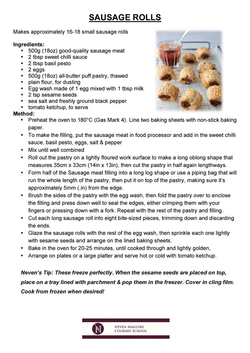 Neven Maguire On Twitter Hard To Beat Home Made Sausage Rolls Have A Look At My Instagram Stories To See The Method And Recipe Enjoy