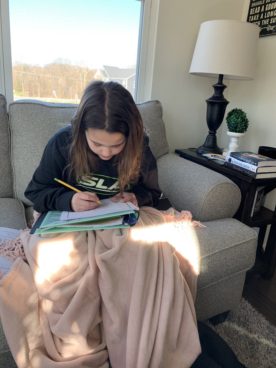hburnside33's tweet photo. Math Matters! My girls doing some math before we hear from Governor Whitmer about the plan for the rest of the school year. @SLCSSayre @MillenniumMS @Keys2Jen @CoachBurnside #novitogether https://t.co/aJJrWBUcqD