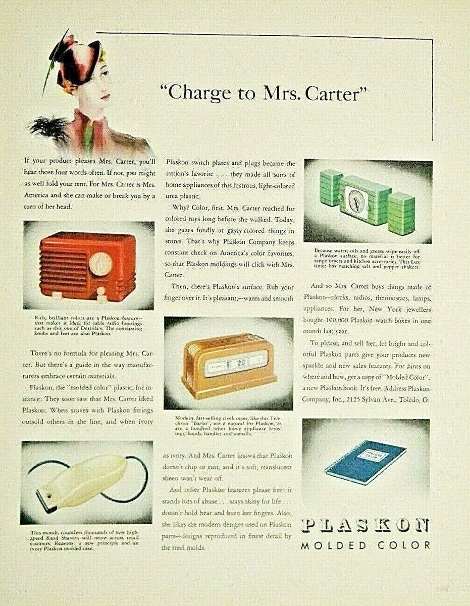todderbert's tweet photo. "The Future is the Past" R.O.T.D.
The Skinny: Colored Plastics to keep the lady shoppers happy, "she can make or break you by the turn of her head"
#plaskon #colored #plastics #forever #inour #homes #recycle #mrscarter https://t.co/OQrjlZM65J