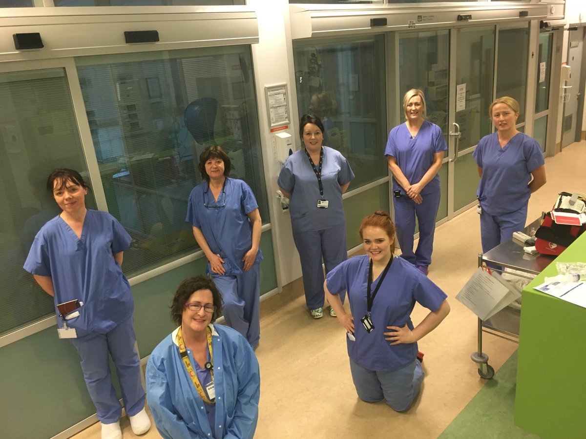 Some of our amazing Theatre nurses from around #ULHospitalGroup who answered our Call to Action now training to support ICU. They have come with positivity and willingness to do their bit. #clinicalLeadership #Empowerment #togetherness #beatthevirus #COVID19