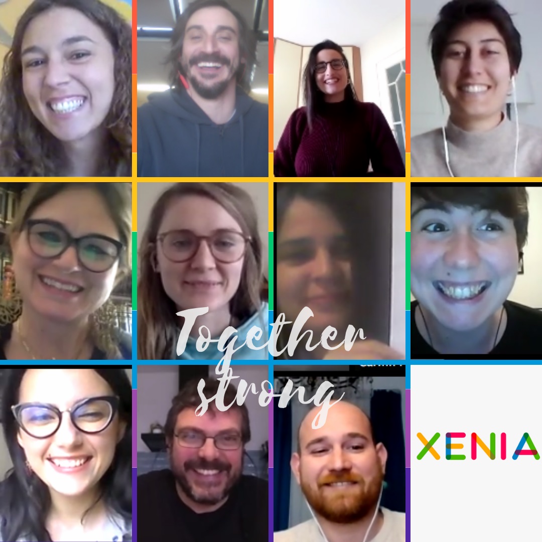 malone_aisling's tweet photo. Many LGBTQI+ people are forced home with unfriendly(or homo-bi-transphobic) families atm. @project_xenia stand in solidarity with you. We may be apart, but you are not alone. 
#togetherstrong #coronavirus #LGBTI  #xeniaproject #HigherEducationInstitutions #Erasmusplus
@gender_ucd https://t.co/wrU35kfYEO