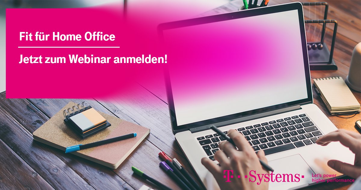 tsystemsat's tweet photo. Sie möchten schnelle VPN-Anbindungen, remote Zugriffe und ein Kommunikationstool für Ihre MitarbeiterInnen?
Unsere Experten machen Ihr Unternehmen fit für Homeoffice. Jetzt noch schnell zum Webinar am 03.04.2020 um 13:45 Uhr anmelden: https://t.co/Y27Y5Uzkex https://t.co/3LGwgwJd7H