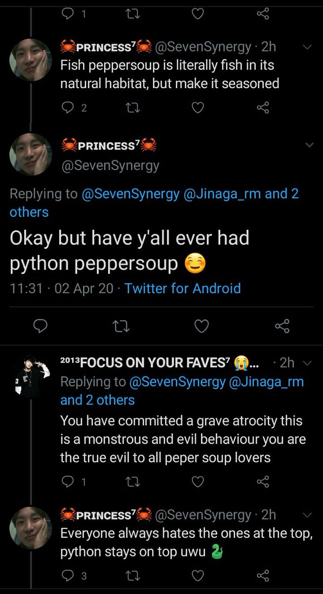 SevenSynergy was making some points before she turned against usSarah no just noKillua tf is that 