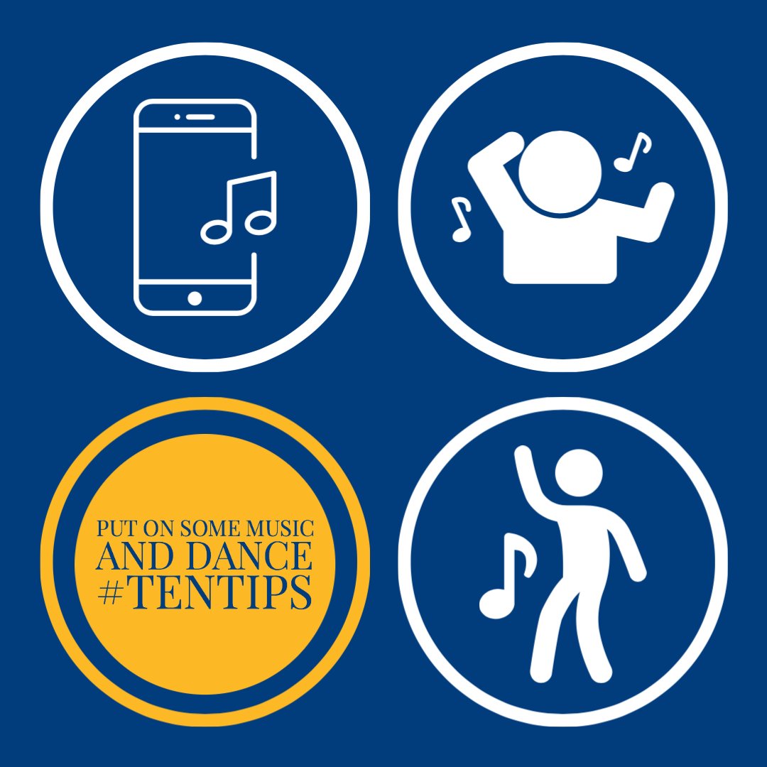 KansasEmergency's tweet image. 10 ideas for at-home physical activity during isolation

DAY 2:

#TenTips #Dance #Music