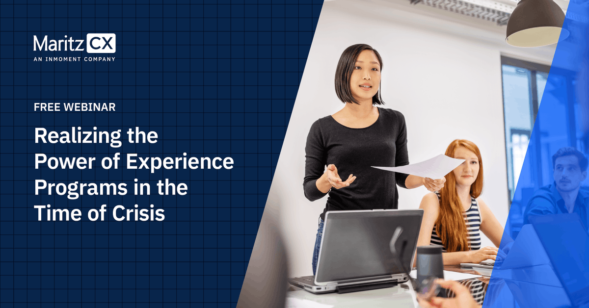 Free Webinar: Realizing the Power of Experience Programs During Time of Crisis. We need a hero. It's time for CX and EX to wear the cape. #CX, #EX, #CXexperience Register now bit.ly/2UOxX92