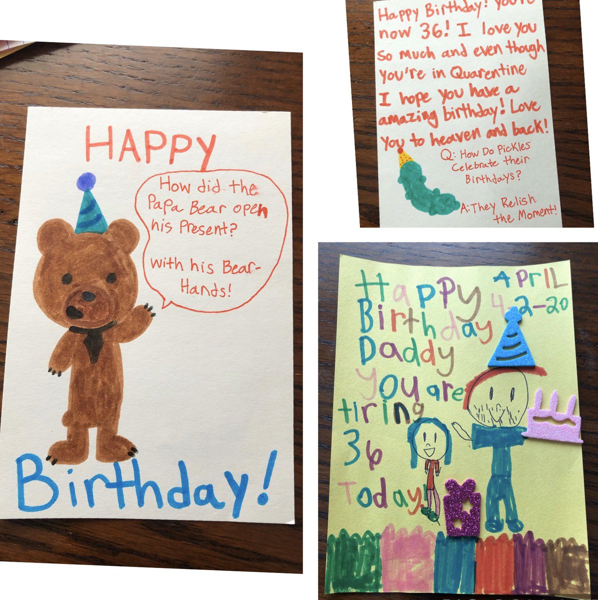 Definitely thankful for my little girls! Giving me more dad jokes &amp; handmade cards. Stay positive!