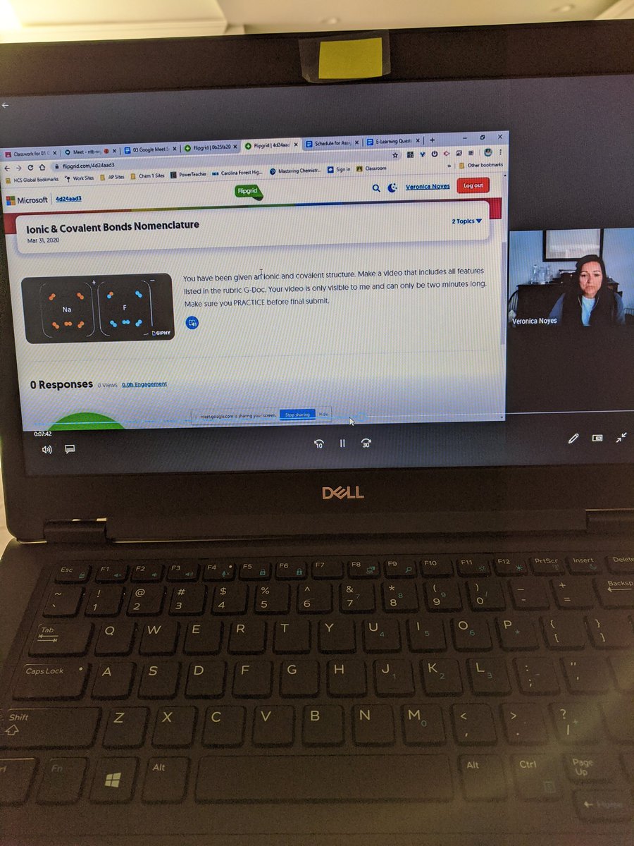 noyes_chem's tweet photo. 3rd Google Meet checking in with ChemScholars about their FlipGrid projects! #CFpantherlife https://t.co/Y6ZBYpFeAp