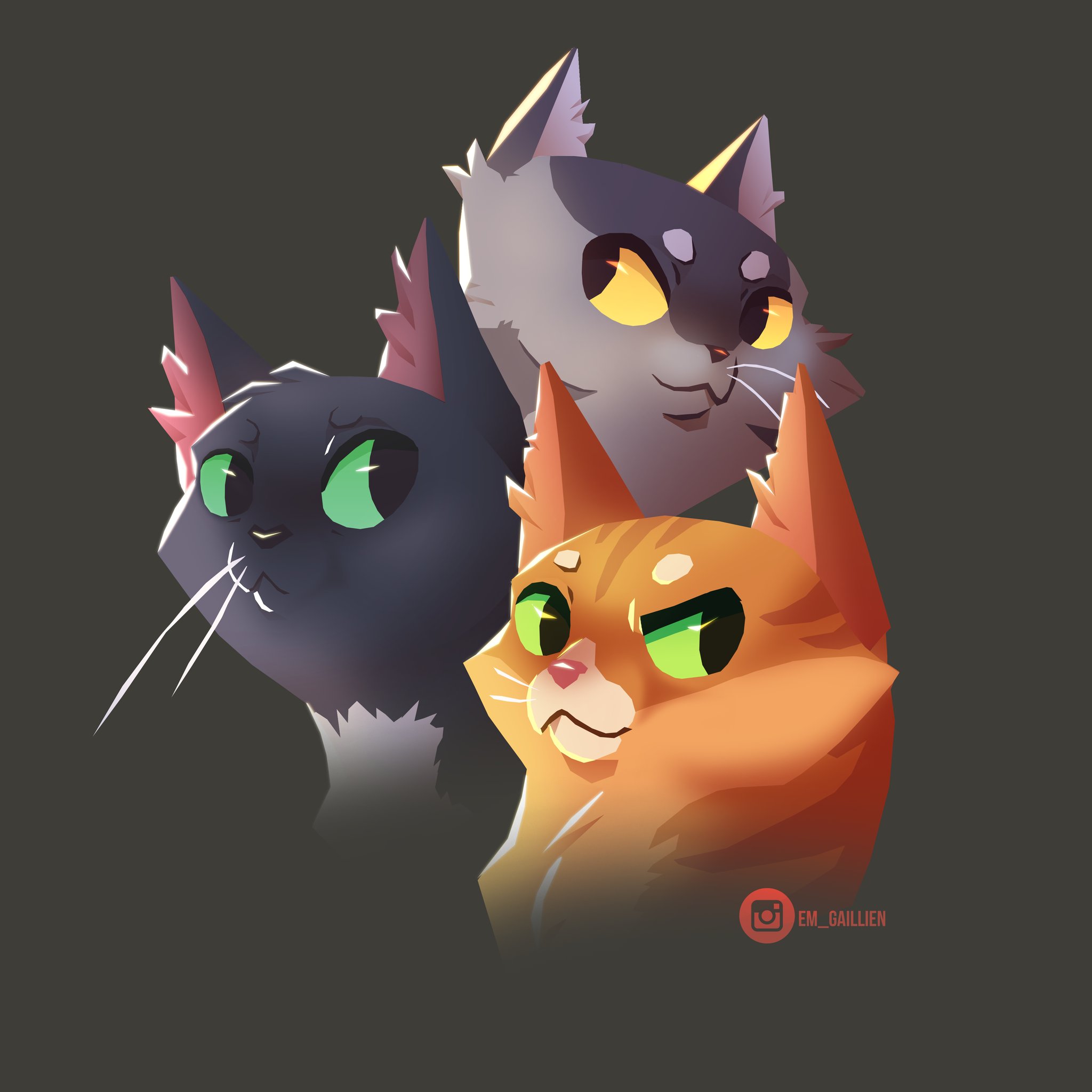 warrior cats firestar graystripe and ravenpaw