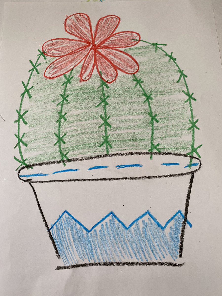KGreenMrs's tweet photo. Teaching my students one of my favorite activities, DRAWING! Today, we read about the desert habitat and learned to draw a cactus! ✏️📝🧘‍♀️ @CentralES1 @HsdSEL @HaddonSchools https://t.co/FRw9V5sr9O