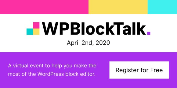 WPBlockTalk's tweet photo. #WPBlockTalk is happening now! Join us at  https://t.co/IhIafGkIgo https://t.co/9d0LpVfrty