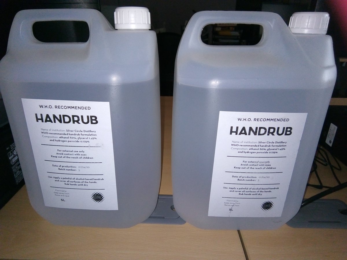 NewportMind's tweet photo. Well, this is a welcome sight!
A big thank you to #silvercircledistillery.com in Catbrook for donating 10L of hand sanitiser to us. Their ingenuity & generosity means our Housing & Tenancy Team can keep providing their essential visits to our residents. https://t.co/gLPQsQQob7