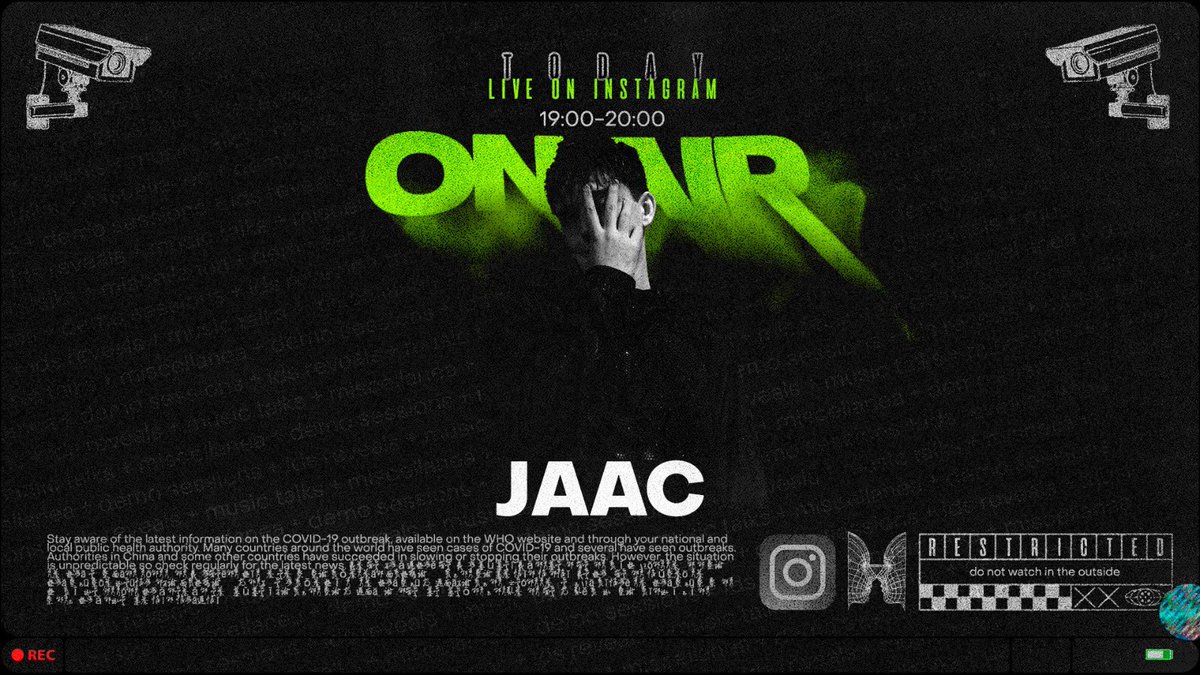ghrzmusic's tweet photo. Hoy en GHRZ | #OnAir tendremos a @JAACmusic produciendo un track desde 0 en directo, además de ir resolviendo las posibles dudas con un Q&amp;A.

Esta tarde a las 19.00 en directo desde nuestro Instagram. 🖤💚👊🏼 https://t.co/oFMOne1JC9