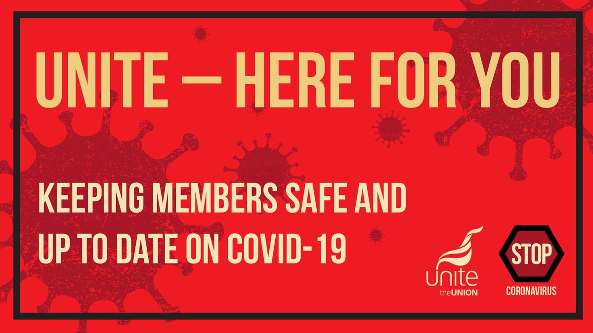 unitetheunion's tweet photo. We've updated our legal advice for members on their rights to a safe place of work. 

If you suffer a detriment or dismissal because you removed yourself from risk of serious or imminent danger then Unite will support you. ⬇️

https://t.co/k5ONEkXBo0 https://t.co/T4MNGgSskn