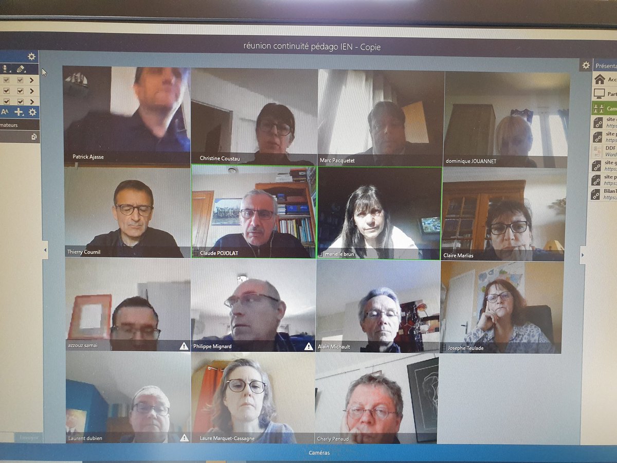 BenmiloudKarim's tweet photo. [#Covid_19] Visioconférences de ce jeudi 2 avril pour @acclermont :
✅ 9h-10h : avec les personnels de direction de l'Allier
✅ 10h-11h30 : collège des IEN 2nd degré.
👉 #ContinuitéPédagogique
👉 #soutienscolaire
👉 #luttecontrelesinégalités
👉 #Bacpro2020 #Bac2020
👉 #CAP2020 https://t.co/73xrlIWOjG