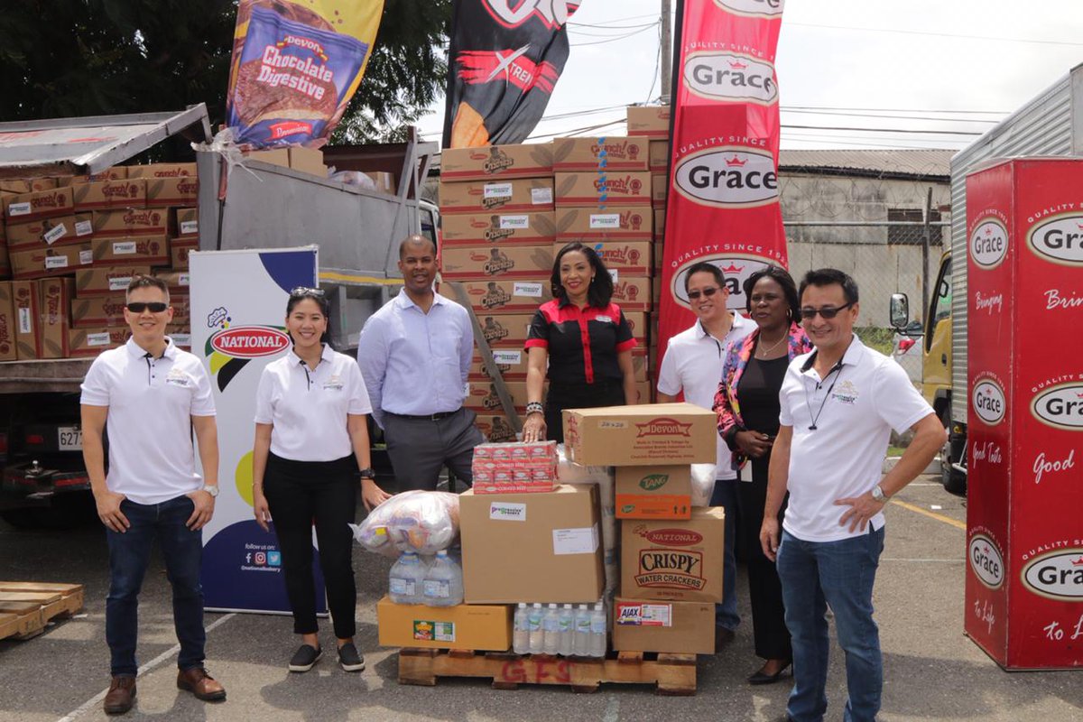 JulietHolness's tweet photo. On behalf of the @sobgf, we are thankful to #progressivegrocers for their initiative in coordinating with other corporate sponsors to extend a helpful arm towards the Jamaican people in this time of crisis. https://t.co/t7aOqAyk1S