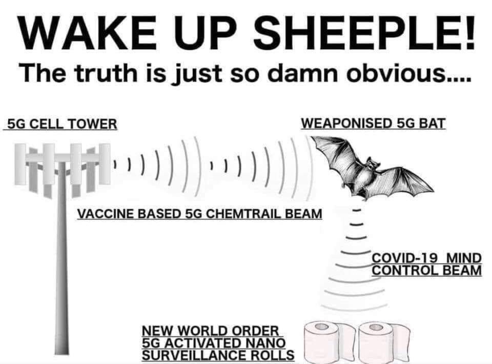 Why are batshit crazy conspiracy theorists saying 5G caused Covid-19? . I’ve heard it all now. Was trending on twitter and FB. Can you hear yourselves? 