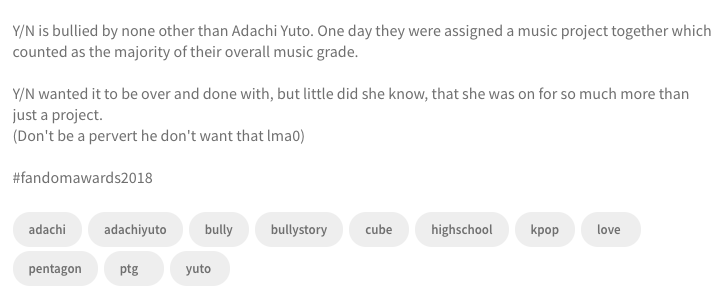 those eyes by universalyutodialogue is god awful i do not think the author has ever spoken to a person in real life or been bullied which comes as a surprise considering they write self insert fanfic for fun. the yuto pics in chapter 1 is the only reason its not a 04/10