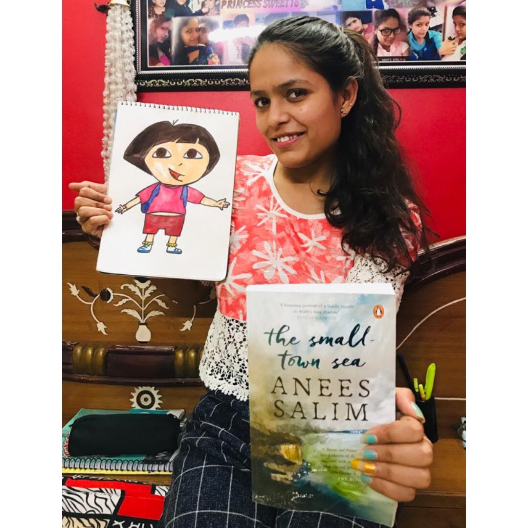 SKYSOCIAL1's tweet photo. Colours can actually lift up the mood and make you feel motivated and happy. That’s what’s @Jaya_Yaduwanshi has been doing, making colourful drawing and reading so that she doesn’t feel demotivated while staying at home.💓
@Anil5 @UNICEFIndia @WHO 
#covid19 #virtualmask https://t.co/f1hcfXNwSg