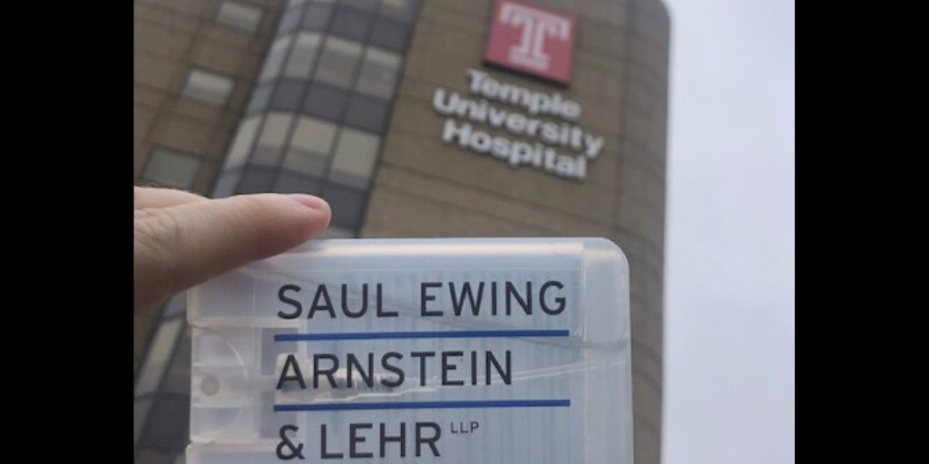 SaulEwing's tweet photo. .@SaulEwing joins #Philadelphia's fight against #COVID19 by donating sanitizers and ponchos to @TempleUniv Hospital. What’s in your promo closet? See how to contribute here: https://t.co/zyZjWRarMK. https://t.co/JLULXzxkc3