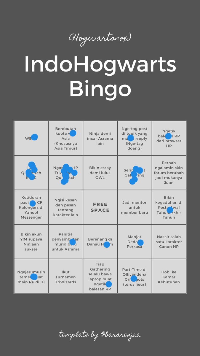 bundanyaharuto's tweet photo. @bararenjaa @IndoHogwarts YEY BINGO SEBIJI https://t.co/h48m2tKm4H