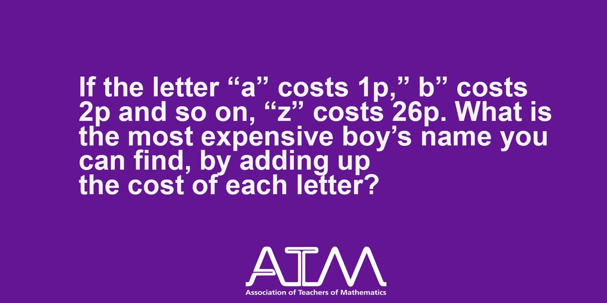 ATMMathematics's tweet image. Questions to ponder with your children.  Taken from the ATM book Eight Days a Week #mathsquestions #atm atm.org.uk/Shop/Eight-Day…